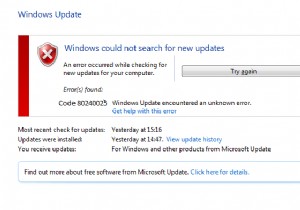 แก้ไขข้อผิดพลาด Windows Update 80240025 