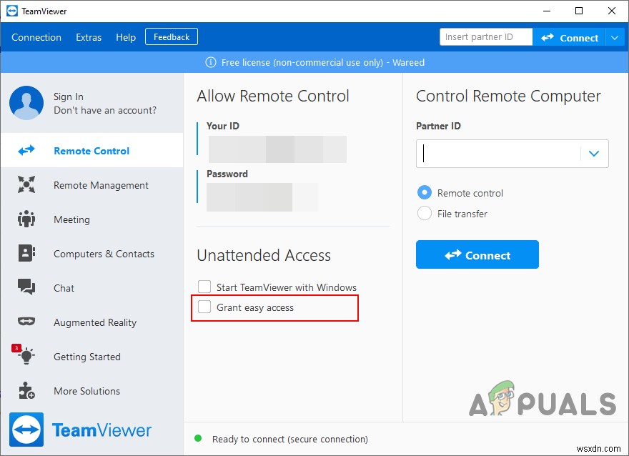 Grant Easy Access ใน TeamViewer คืออะไรและปลอดภัยหรือไม่ 