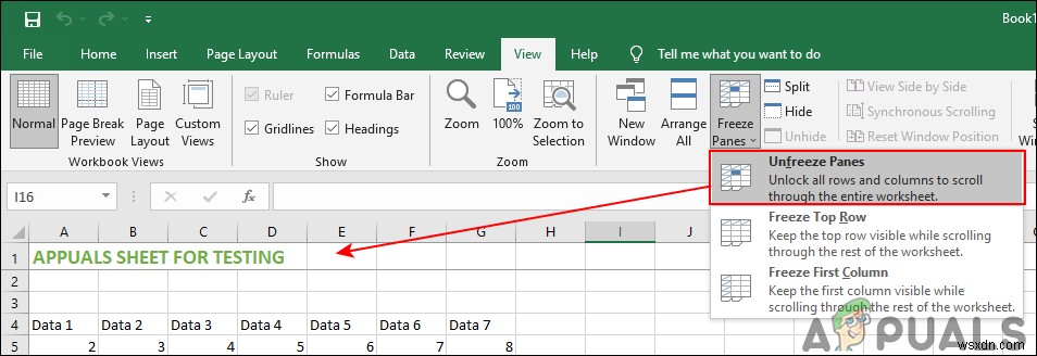 วิธีตรึงแถวและคอลัมน์ใน Microsoft Excel 