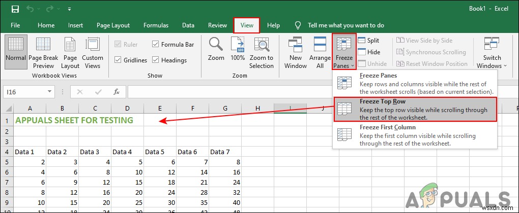 วิธีตรึงแถวและคอลัมน์ใน Microsoft Excel 