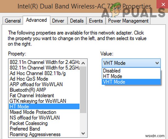 แก้ไขปัญหาการเชื่อมต่อ Intel Dual Band Wireless-AC 7260 