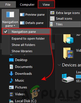 วิธีเปิด / ปิดการใช้งานคุณสมบัติบานหน้าต่างใน File Explorer บน Windows 10 