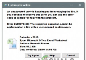 แก้ไขข้อผิดพลาด 0x800704C8 บน Windows 10 เมื่อคัดลอกไฟล์ 