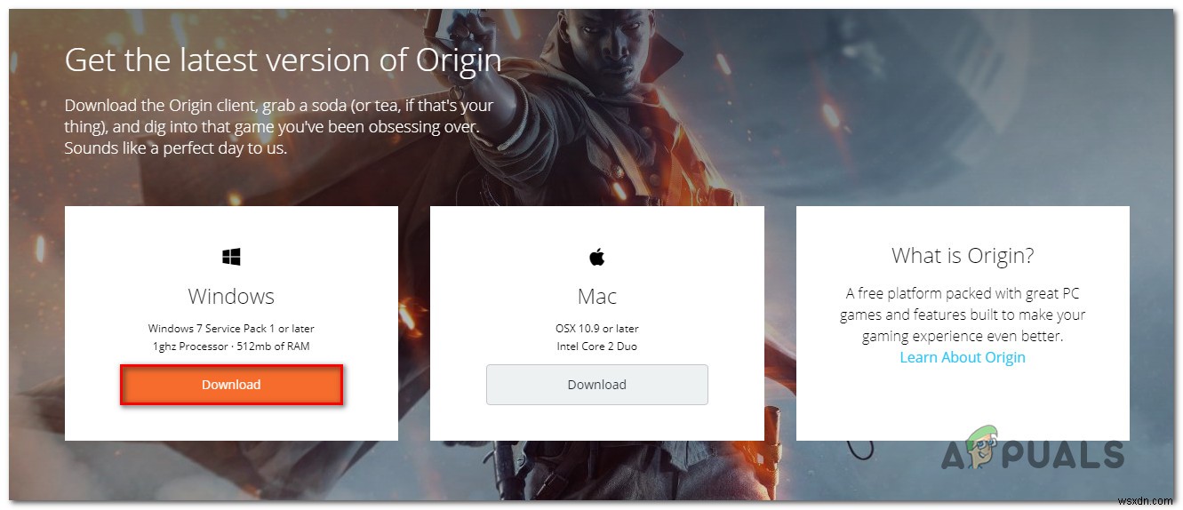 แก้ไข:ไม่สามารถติดตั้ง Origin Code 10.0 บน Windows 10 