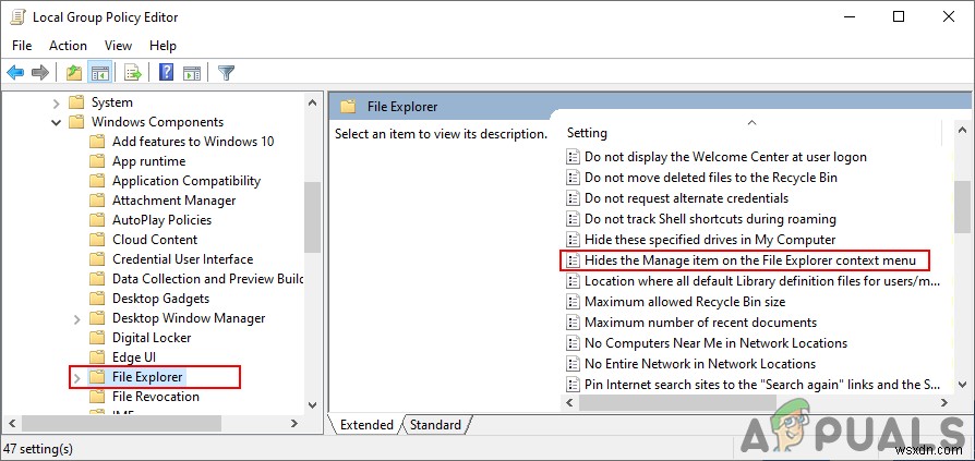 จะเพิ่มหรือลบรายการจัดการในเมนูบริบท File Explorer ได้อย่างไร 