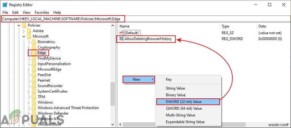 จะปิดการใช้งานการลบการเรียกดูและประวัติการดาวน์โหลดใน Microsoft Edge ได้อย่างไร 