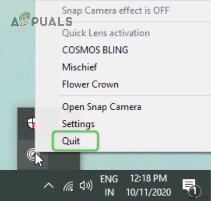 แก้ไข:ไม่สามารถถอนการติดตั้ง Snap Camera จาก Windows 