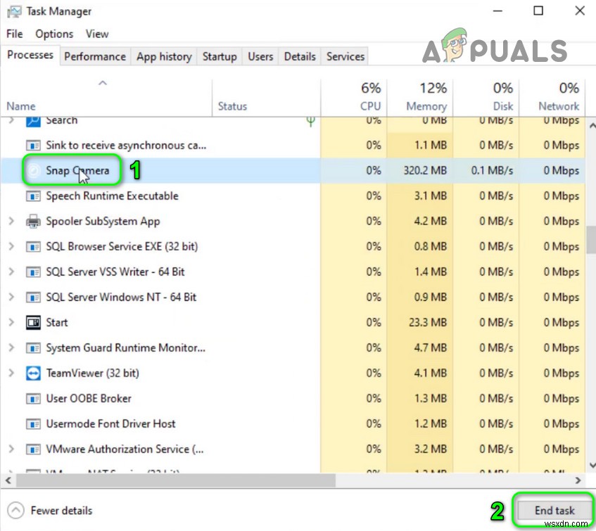 แก้ไข:ไม่สามารถถอนการติดตั้ง Snap Camera จาก Windows 