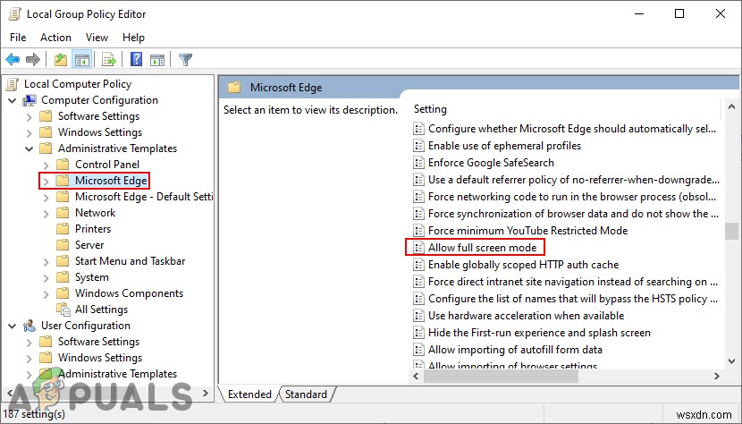 วิธีปิดการใช้งานโหมดเต็มหน้าจอใน Microsoft Edge 