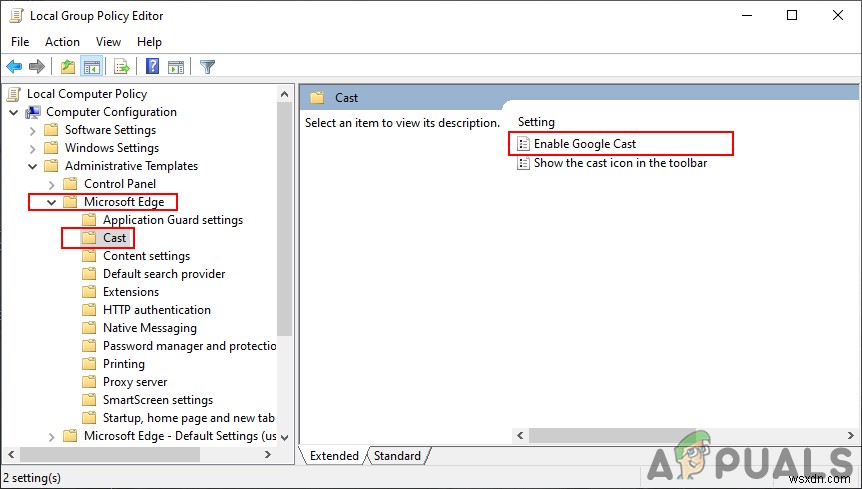 วิธีปิดการใช้งาน Cast หรือ Chromecast ใน Microsoft Edge 