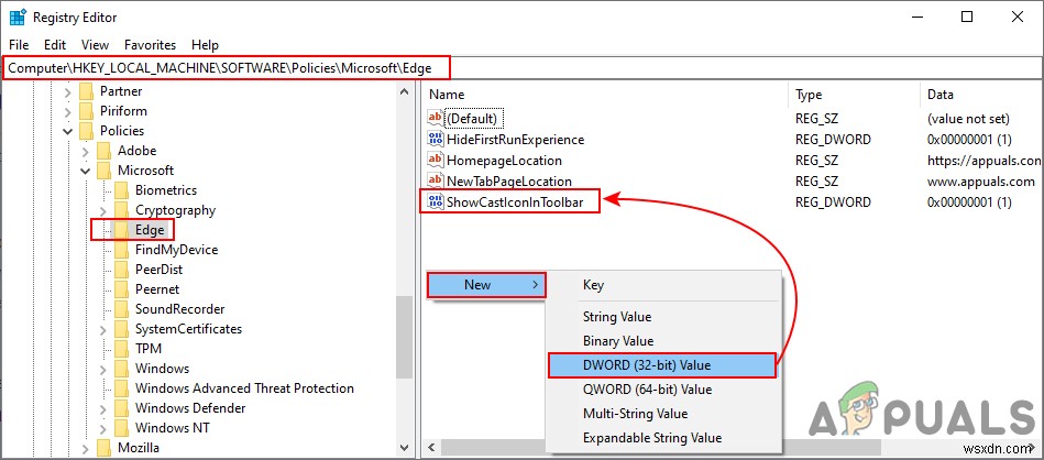 จะเพิ่มไอคอน Cast ลงใน Toolbar ใน Microsoft Edge ได้อย่างไร 