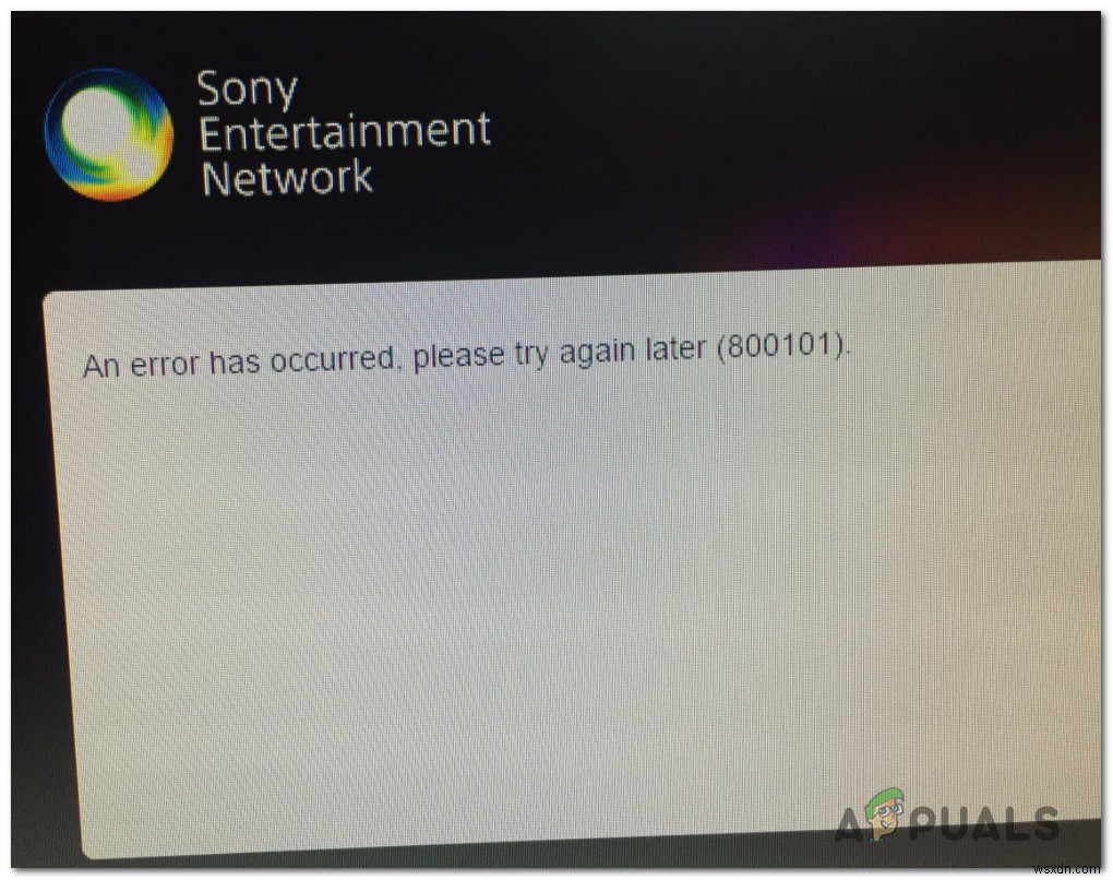 วิธีการแก้ไขข้อผิดพลาดของ Sony 800101 