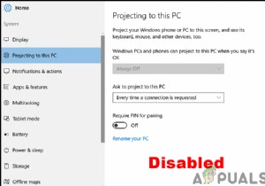 จะเปิดใช้งานหรือปิดใช้งานการฉายภาพไปยังพีซีเครื่องนี้ใน Windows 10 ได้อย่างไร 