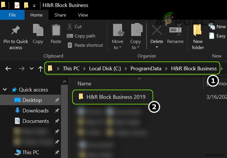 H&R Block Business Software ไม่เปิดขึ้น 