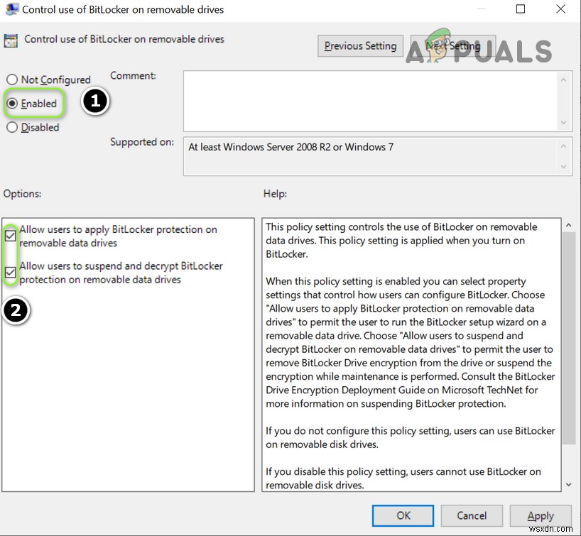 [แก้ไข] ไม่สามารถเปิด BitLocker สำหรับไดรฟ์ USB ได้ 