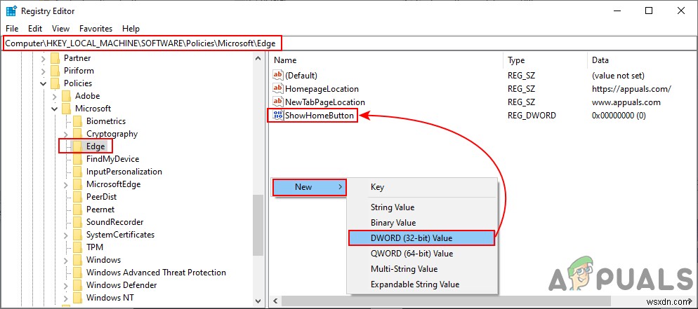 จะเพิ่มหรือลบปุ่มโฮมบนแถบเครื่องมือใน Microsoft Edge Chromium ได้อย่างไร 