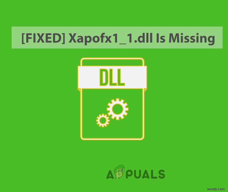 วิธีการแก้ไข Xapofx1_1.DLL หายไป 