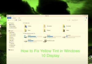 วิธีแก้ไข Yellow Tint ใน Windows Display 