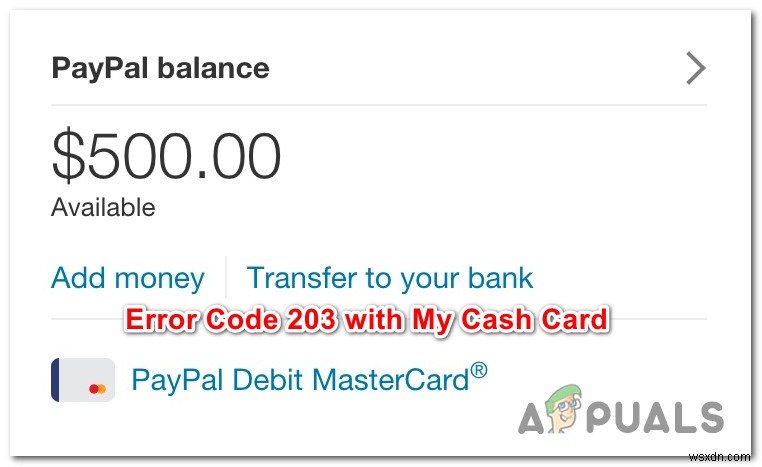 วิธีแก้ไขรหัสข้อผิดพลาดเงินสดของฉัน 203 ด้วย PayPal 