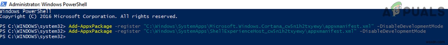 แก้ไข:จำเป็นต้องติดตั้ง Microsoft.Windows.ShellExperienceHost และ Microsoft.Windows.Cortana Applications หรือไม่ 