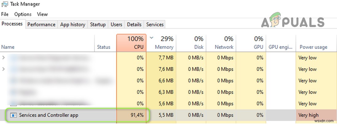 แก้ไข:แอพบริการและคอนโทรลเลอร์ใช้งาน CPU สูงแบบสุ่ม 