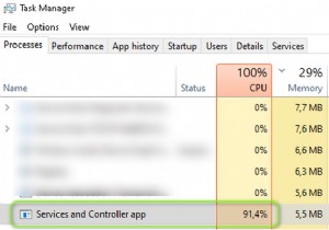 แก้ไข:แอพบริการและคอนโทรลเลอร์ใช้งาน CPU สูงแบบสุ่ม 