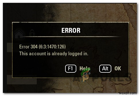 วิธีแก้ไขข้อผิดพลาด ESO 304 (บัญชีนี้ลงชื่อเข้าใช้แล้ว) 