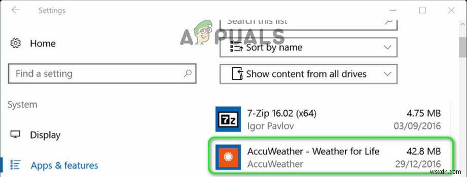 วิธีกำจัดกล่อง Accuweather ที่ปรากฏบนหน้าจอ 