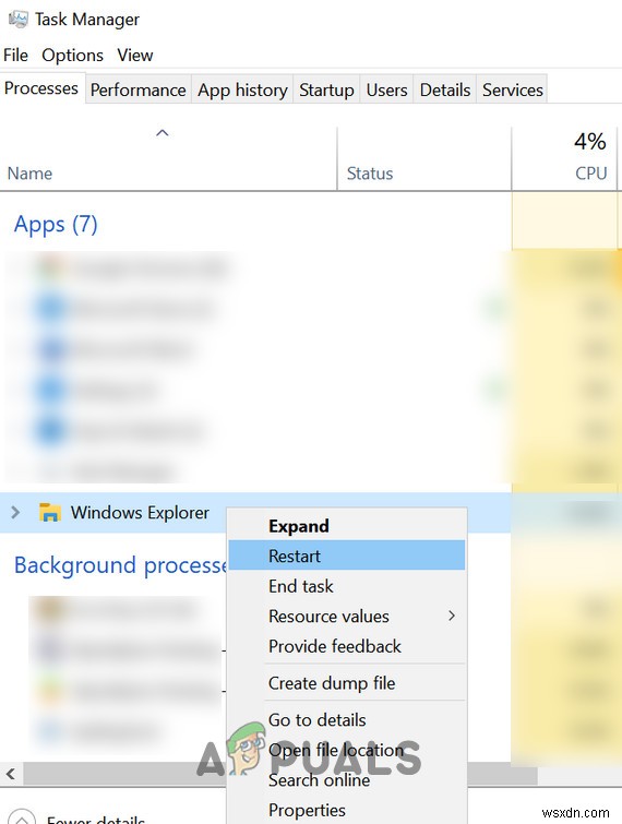 จะลบกล่องสีเทาที่มุมบนขวาของเดสก์ท็อป Windows 10 ได้อย่างไร 