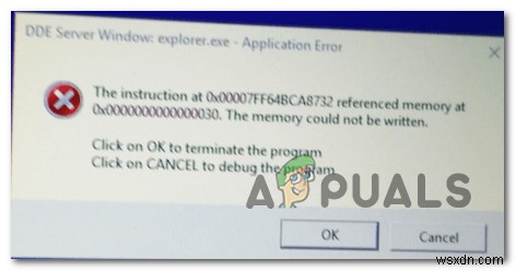 [แก้ไข]  DDE Server Window:Explorer.exe  Application Error 
