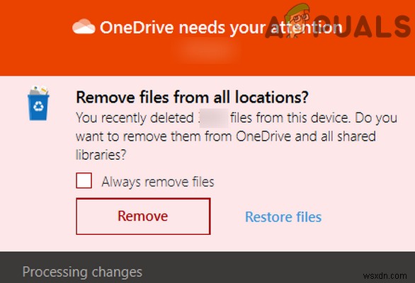 แก้ไข:OneDrive ลบไฟล์โดยอัตโนมัติจากโฟลเดอร์ OneDrive 