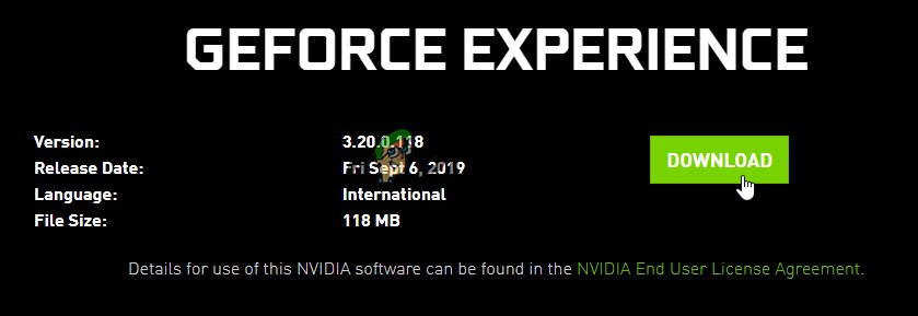 วิธีแก้ไขประสบการณ์ GeForce  ข้อผิดพลาด HRESULT E_FAIL  