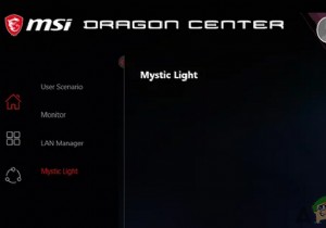 แก้ไข:MSI Mystic Light ไม่ทำงาน 