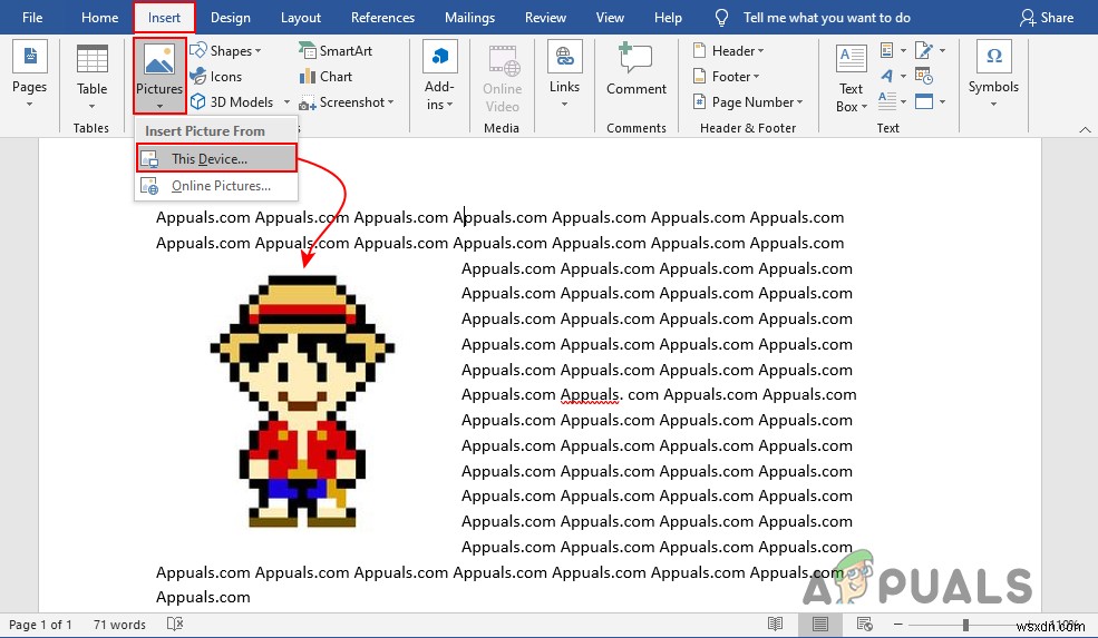 วิธีตัดข้อความรอบรูปภาพใน Microsoft Word 