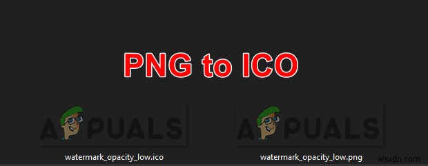 วิธีการแปลง PNG เป็น ICO? 