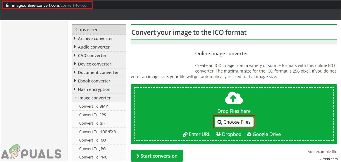 วิธีการแปลง PNG เป็น ICO? 