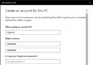 จะปิดการใช้งานคำถามเพื่อความปลอดภัยสำหรับบัญชีท้องถิ่นใน Windows 10 ได้อย่างไร 