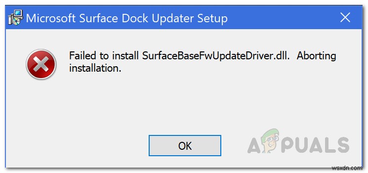 การแก้ไข:ไม่สามารถติดตั้ง SurfaceBaseFwUpdateDriver.dll บน Microsoft Surface 