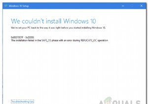 วิธีแก้ไขการติดตั้ง Windows 10 ล้มเหลวใน SAFE_OS ระหว่างการทำงาน REPLICATE_OC 