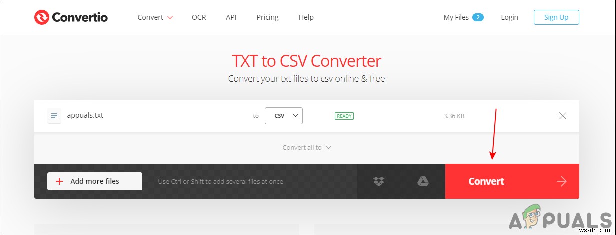 วิธีการแปลง TXT เป็น CSV? 