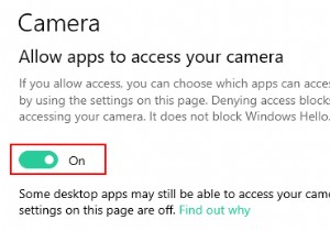 จะป้องกันแอพไม่ให้เข้าถึงกล้องใน Windows 10 ได้อย่างไร 