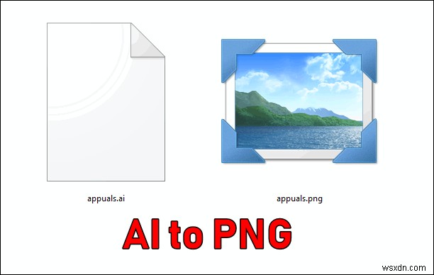 วิธีการแปลง AI เป็น PNG? 