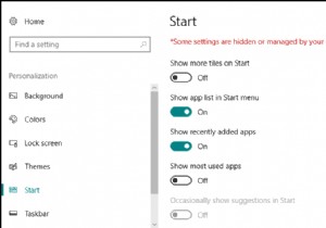 วิธีปิดการใช้งานการปรับแต่งพื้นหลังเมนูเริ่มใน Windows 10 