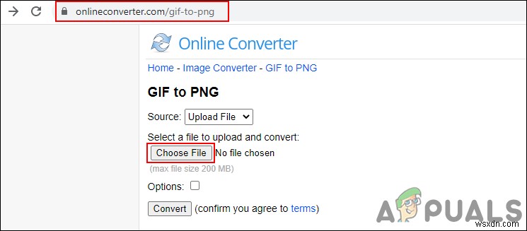 วิธีการแปลง GIF เป็น PNG? 