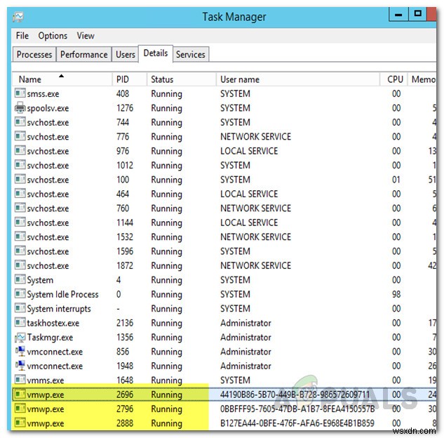 วิธีแก้ไข Hyper-V Virtual Machine ที่ติดอยู่ในสถานะหยุด 