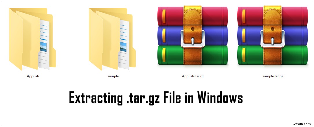 วิธีการแตกไฟล์ .tar.gz ใน Windows? 