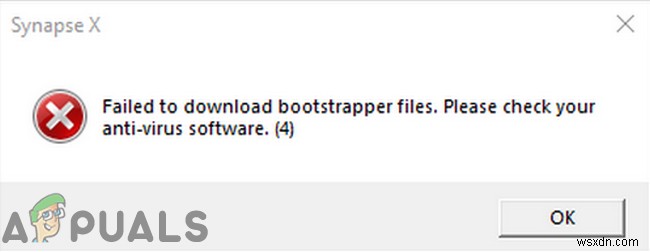 แก้ไข:ไม่สามารถดาวน์โหลดไฟล์ Bootstrapper Synapse X 