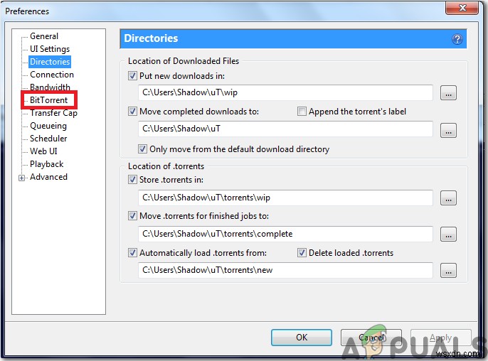 uTorrent ติดอยู่ในการเชื่อมต่อกับเพียร์ [แก้ไข] 