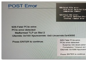 จะแก้ไขข้อผิดพลาด 928 Fatal PCIe ได้อย่างไร 