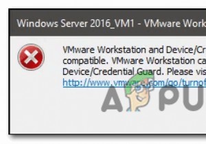 แก้ไข:VMware Workstation และอุปกรณ์/Credential Guard ไม่รองรับ 